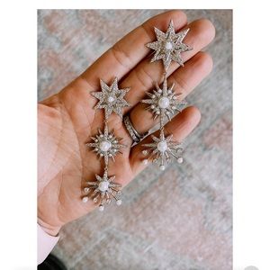Untamed Petals Star Gazer Drops Statement Earrings